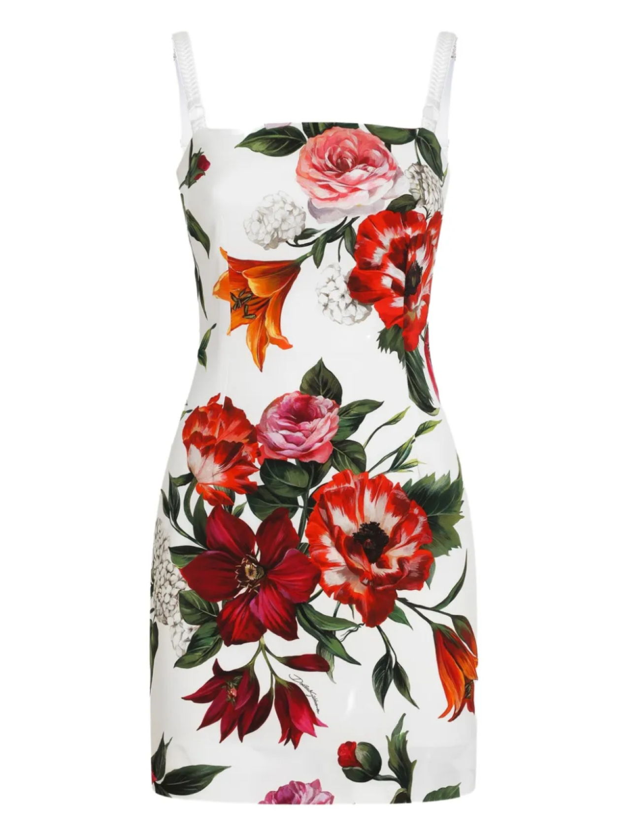 

Dolce & Gabbana шелковое платье мини, белый
