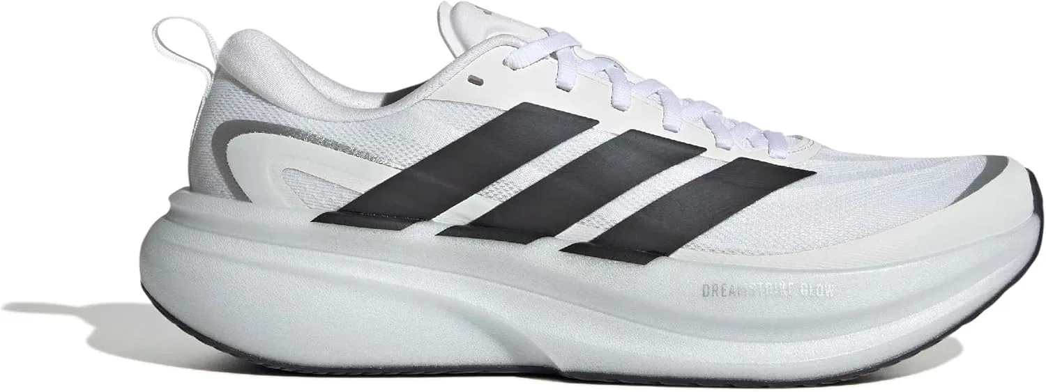 Мужские беговые кроссовки Adidas Supernova Glide, Ftwr White Core Black Halo Silver — фото 2