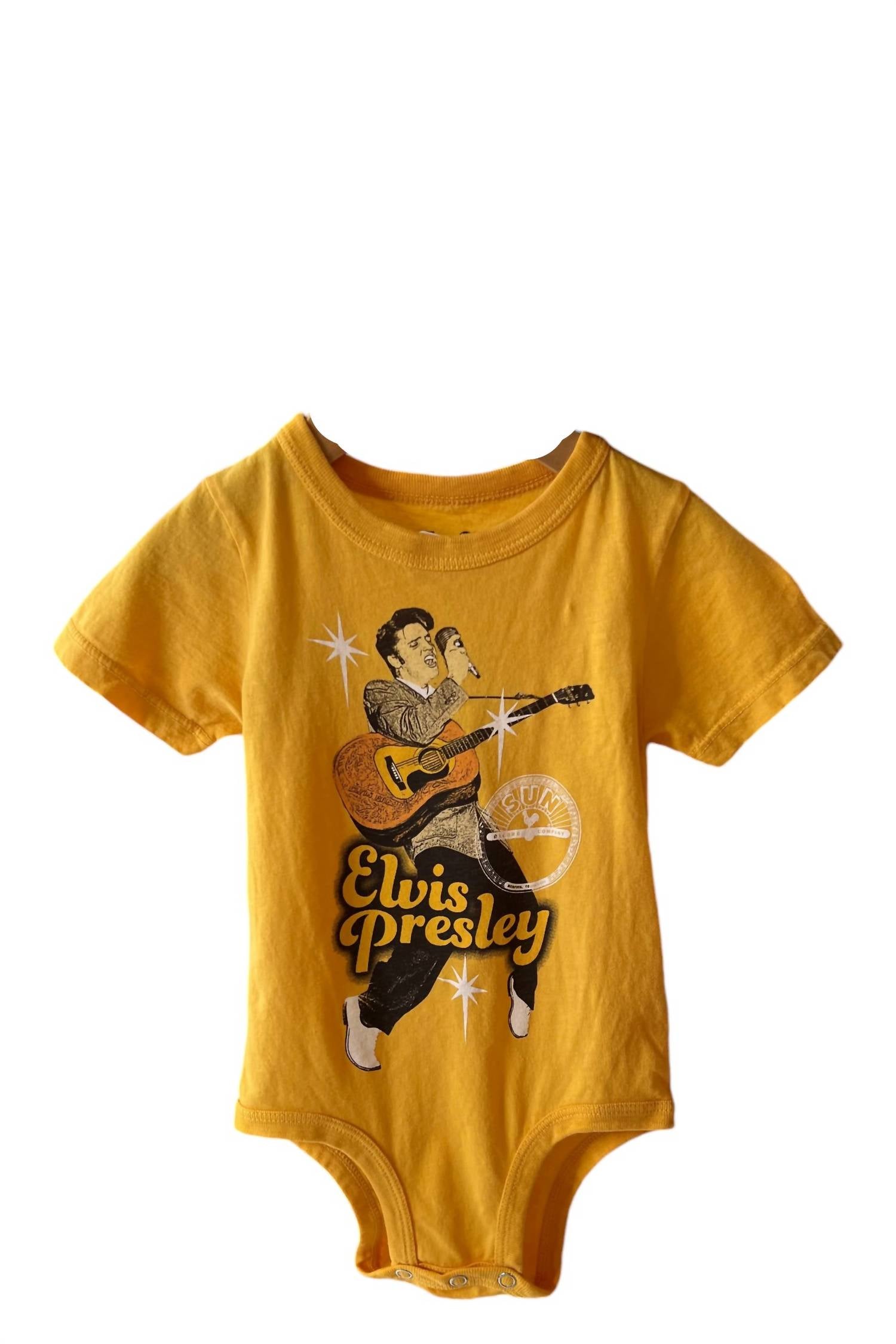 

Baby's Sun Records Элвис Пресли комбинезон в желтом цвете ROWDY SPROUT
