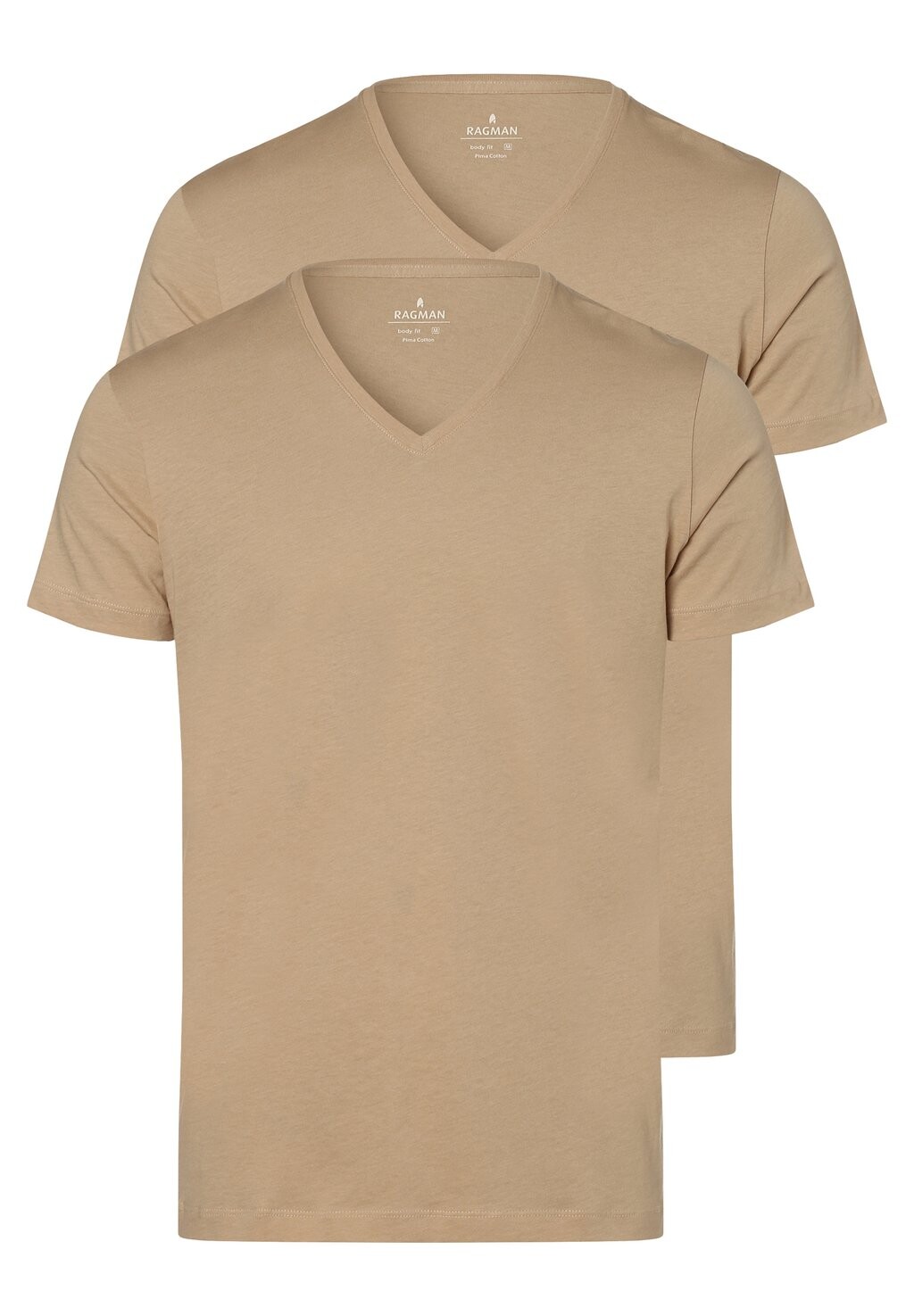 

Футболка базовая Ragman, цвет beige