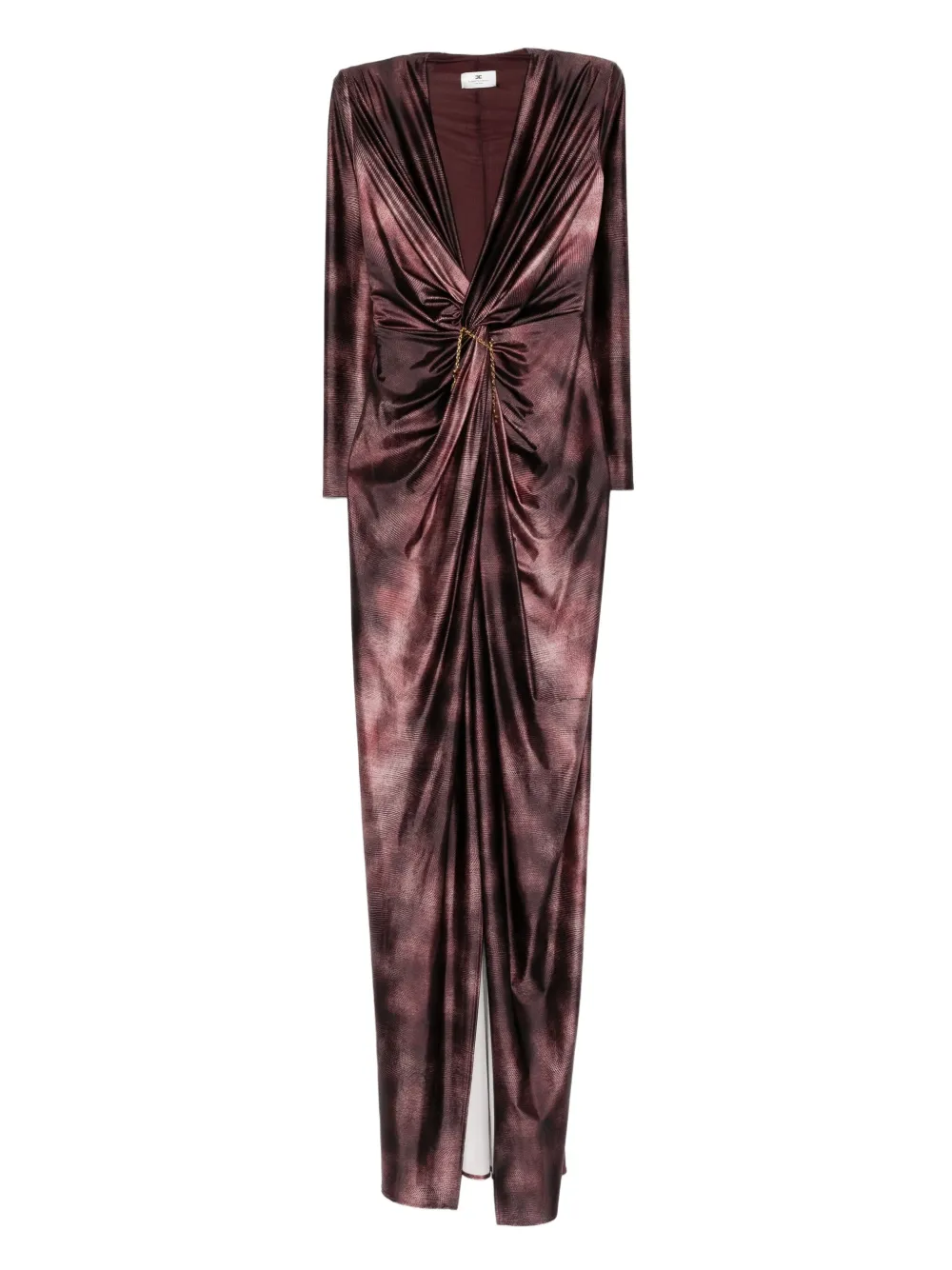 

Драпированное платье Elisabetta Franchi, фиолетовый