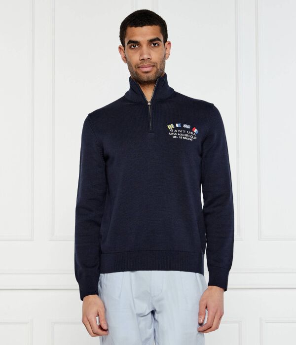 

Свитер Regular fit Gant, синий