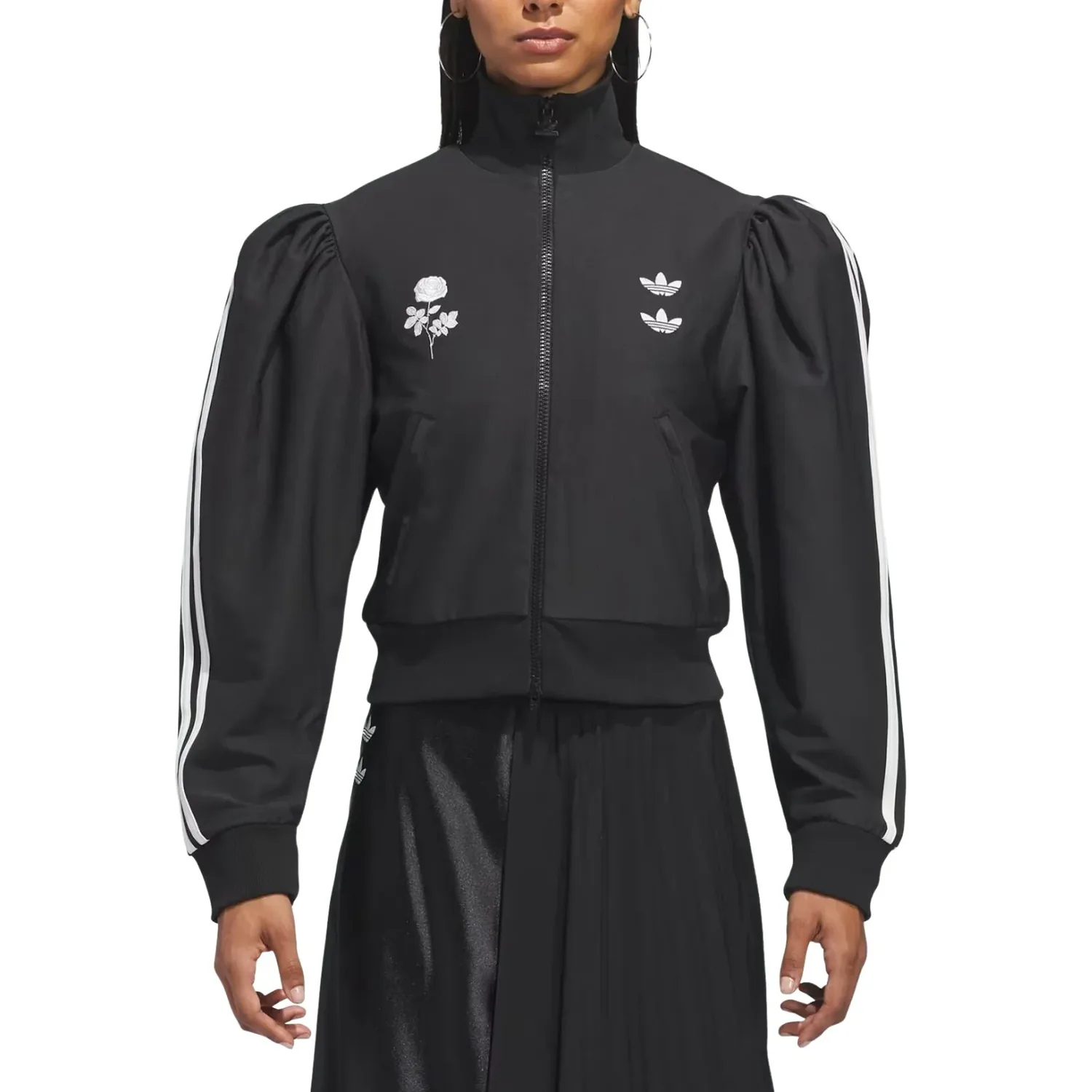 (WMNS) Adidas x Willy Chavarria Блузка Спортивная куртка Азиатские размеры 'Черный' — фото 3