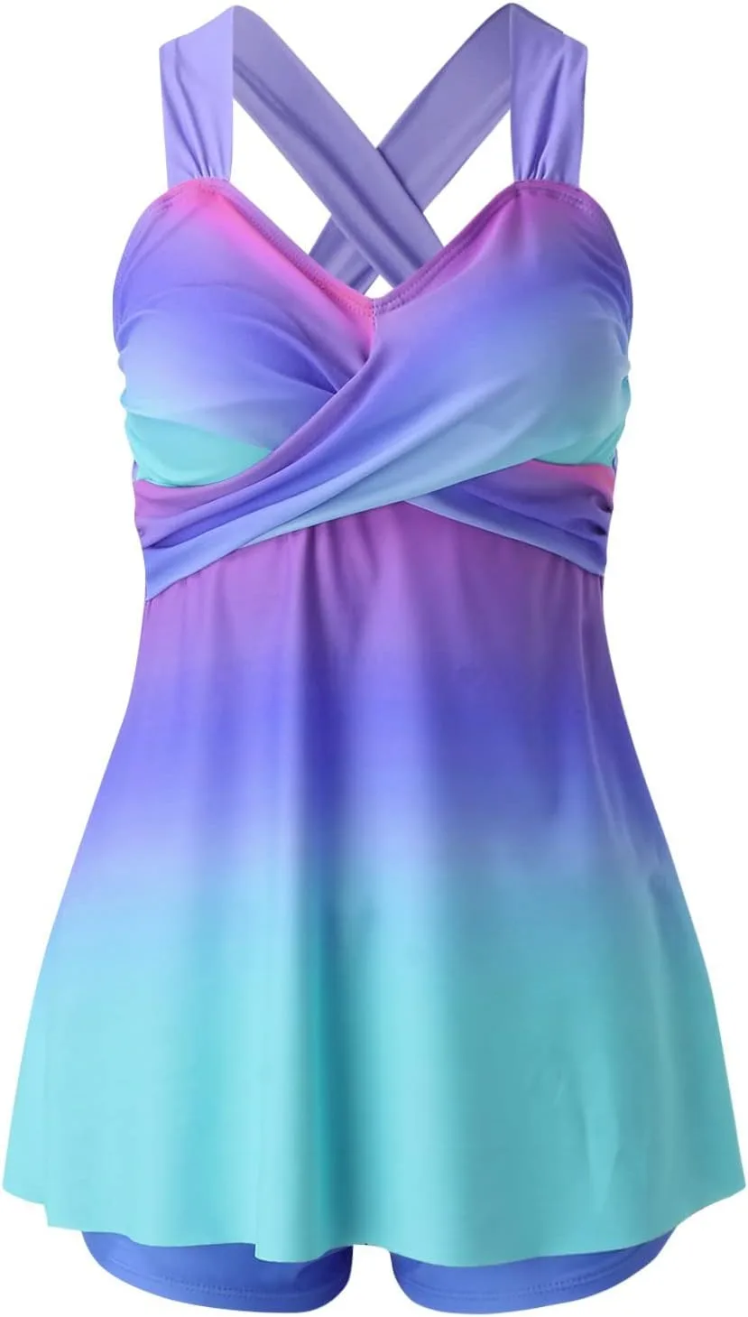 Купальник Swimdress для женщин с контролем живота, 2 предмета, Twist Front — фото 3