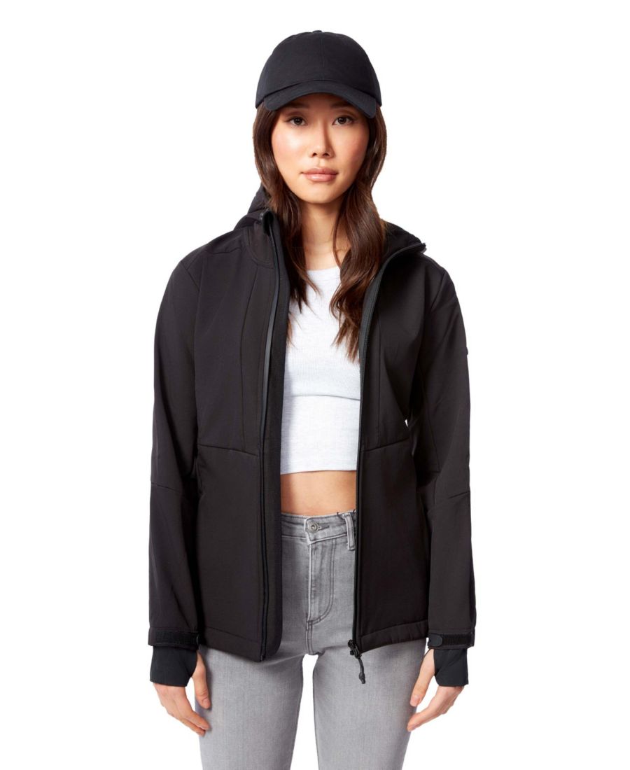 

Женская ветровка Mackenzie | Мягкая ветровка из софтшелла на флисовой подкладке Alpine North, Black