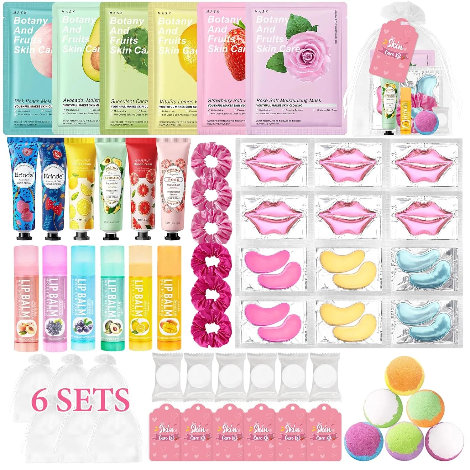 Набор для спа-вечеринки Erinde из 60 предметов Erinde, Pack Of 60