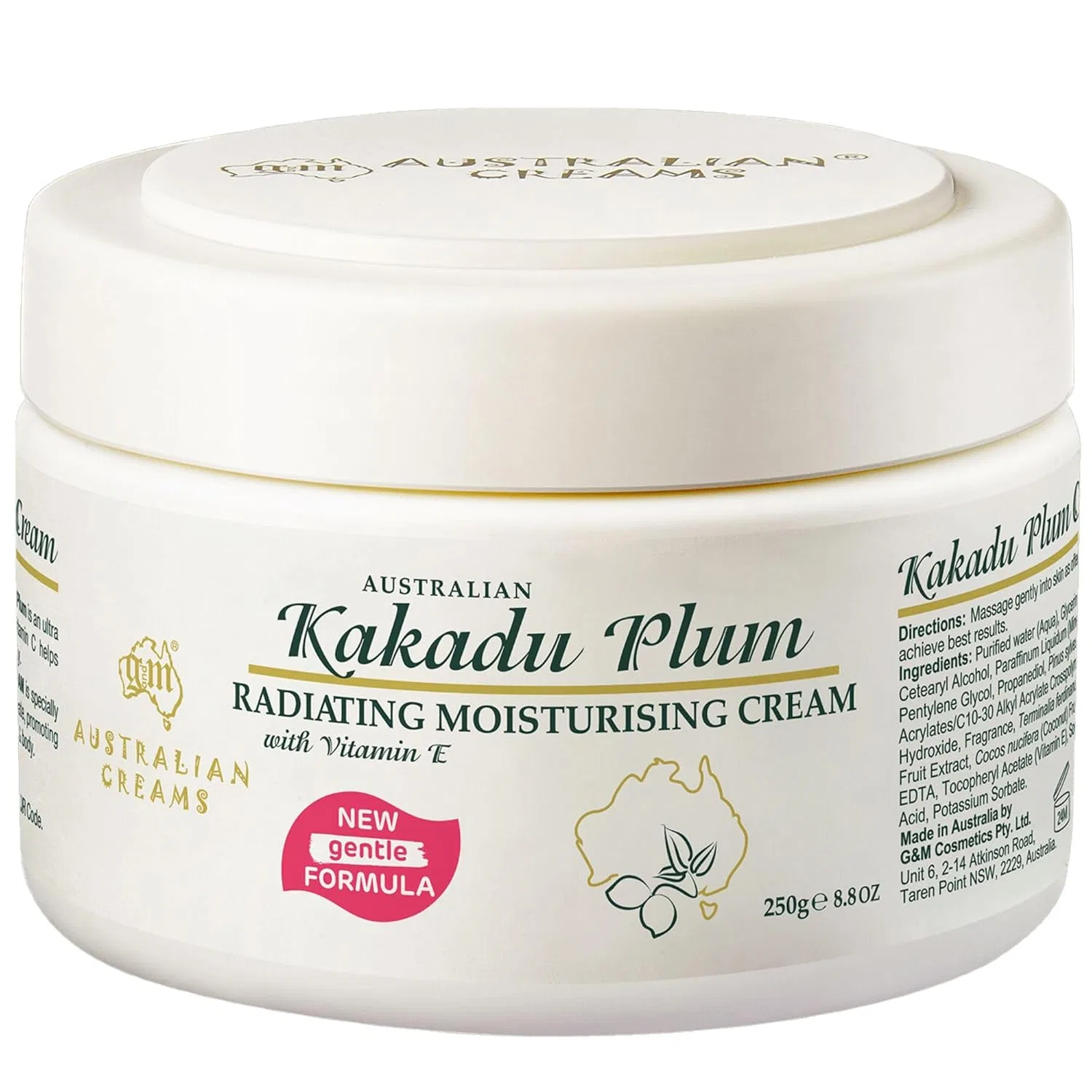Увлажняющий крем с сливой какаду от Australian Creams, 250 г G And M Australian Creams