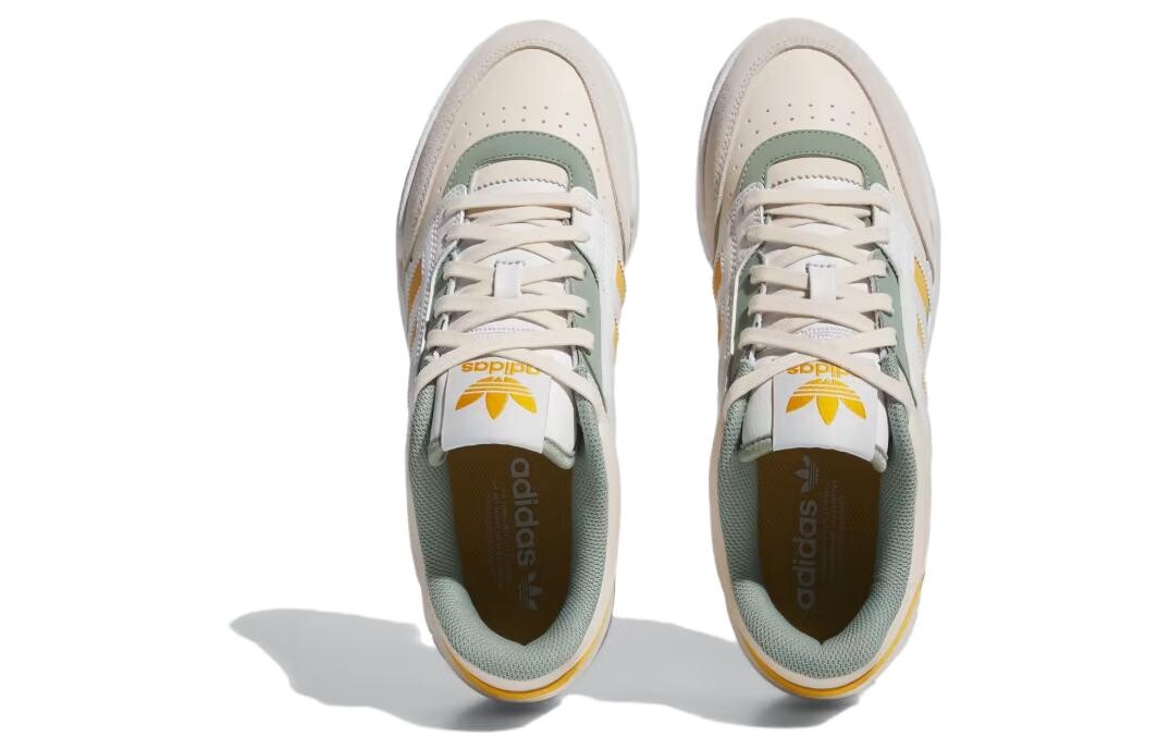 Мужские кроссовки для скейтбординга adidas originals Drop Step, White Green Yellow — фото 4