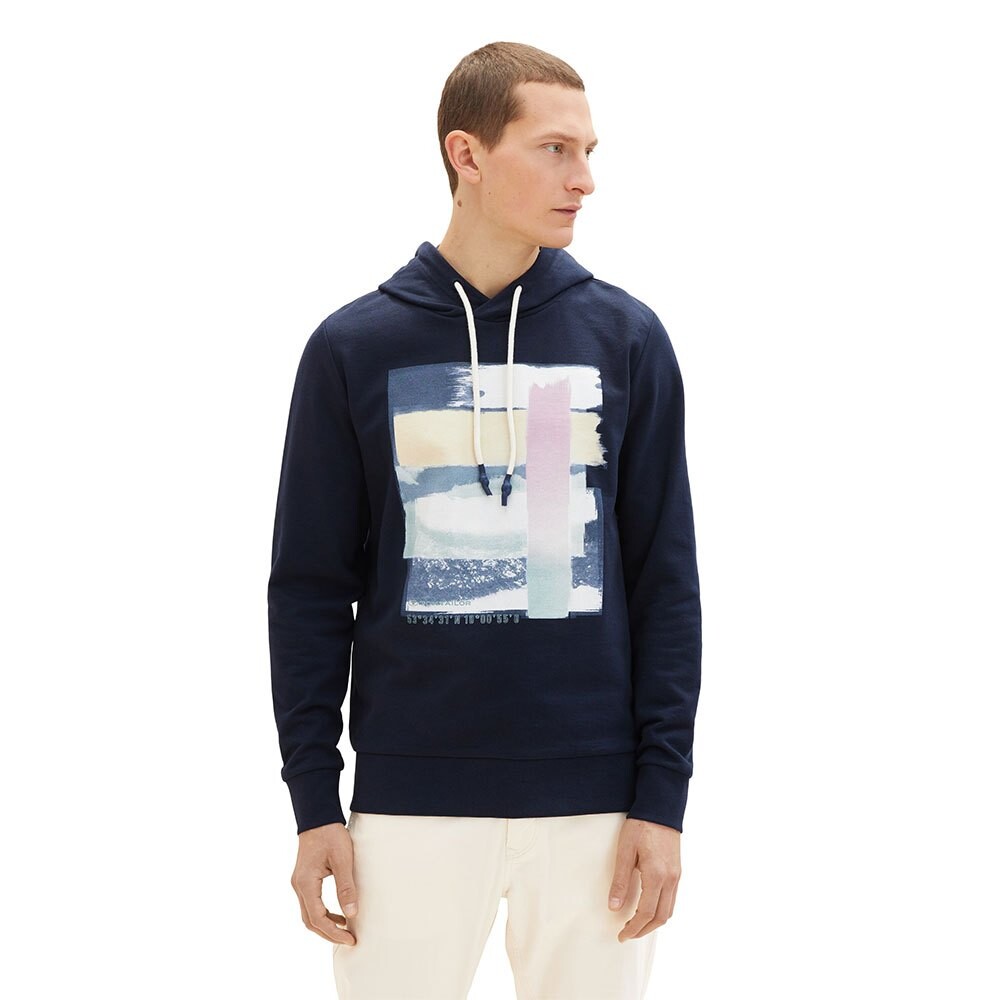

Худи Tom Tailor Printed 1035559, синий