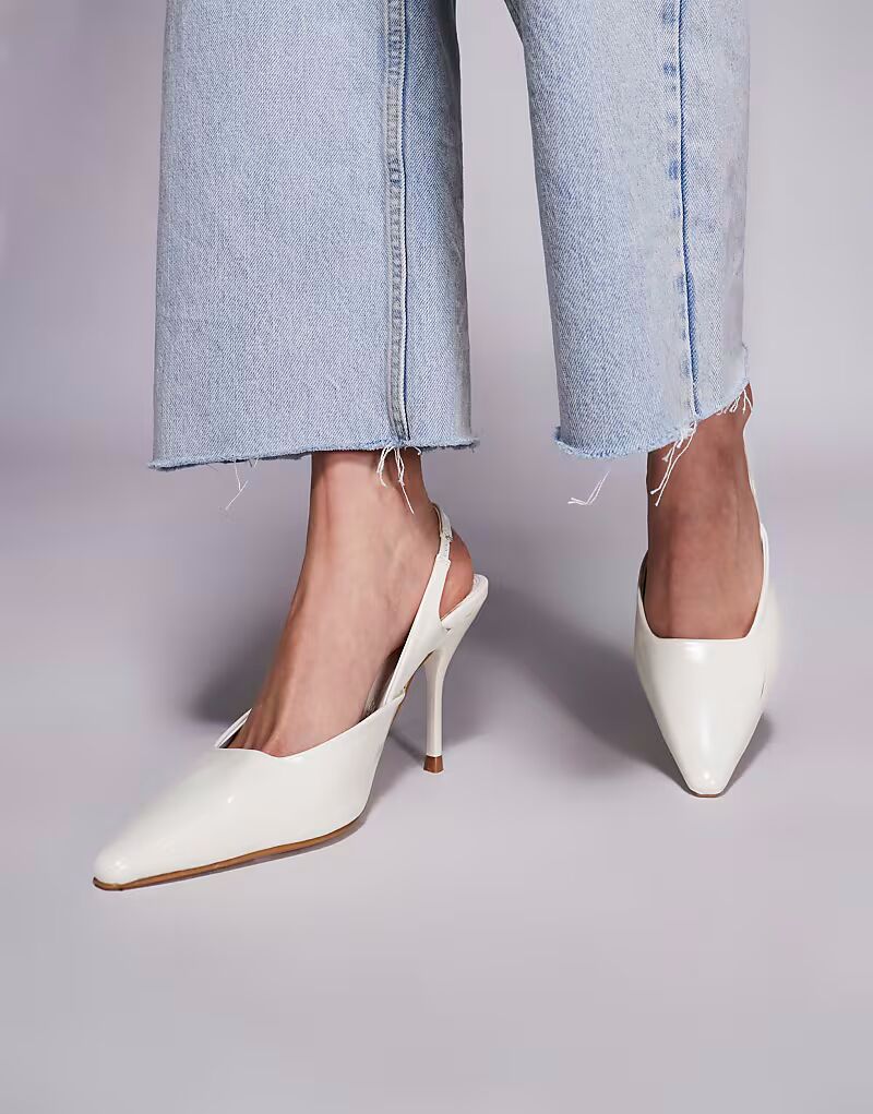 Туфли Simmi London Darcia с острым носком и пяткой на каблуке в масляно-желтом цвете SIMMI Shoes