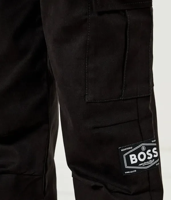 Брюки comfort fit Boss Kidswear, черный — фото 4