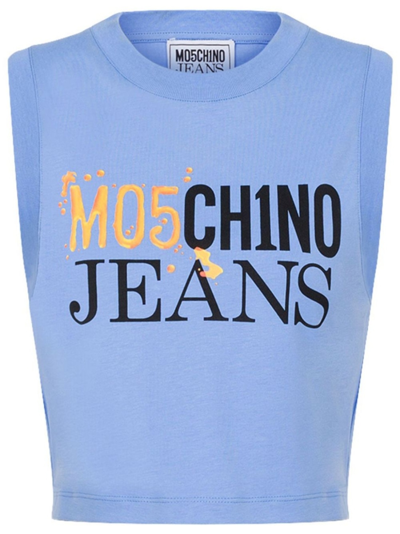 

MOSCHINO JEANS топ с логотипом, синий