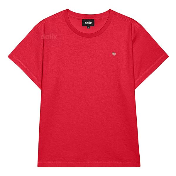 

Женская футболка lil peach легкая с высокой талией Dalix, Team Red, Красный, Женская футболка lil peach легкая с высокой талией Dalix, Team Red