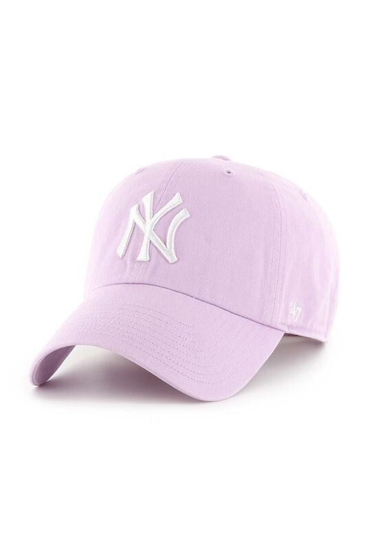 

Хлопковая бейсболка MLB New York Yankees 47 brand, фиолетовый