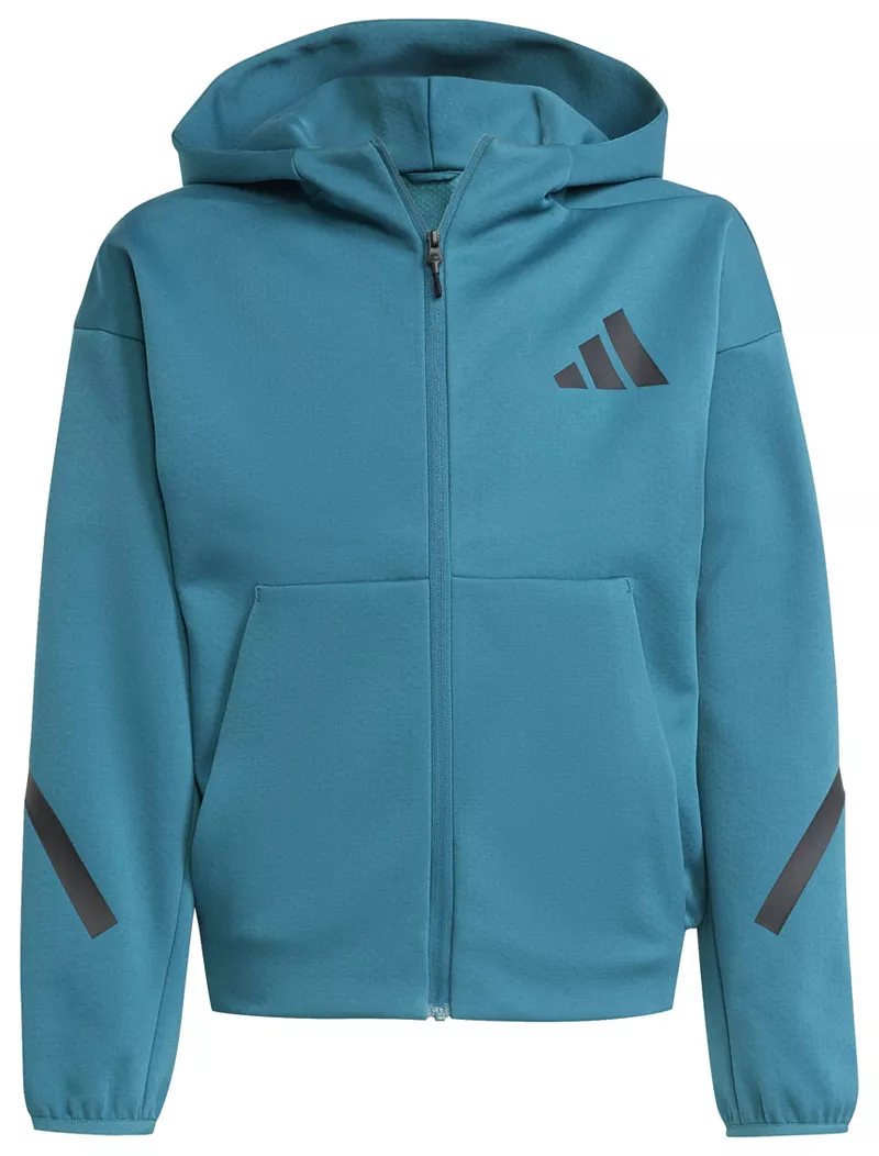 

Детские кроссовки Adidas Z.N.E. Спортивная куртка с капюшоном и молнией во всю длину, цвет Legacy Teal/Black