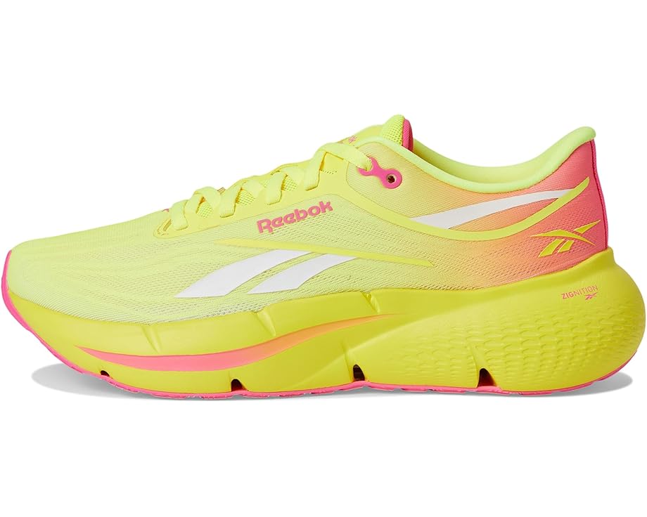 Кроссовки Reebok Zignition, цвет Electric Yellow/Atomic Pink/Chalk — фото 4