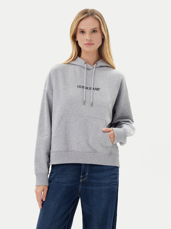 

Толстовка оверсайз W5RQ27 K68I4 Guess Jeans, серый
