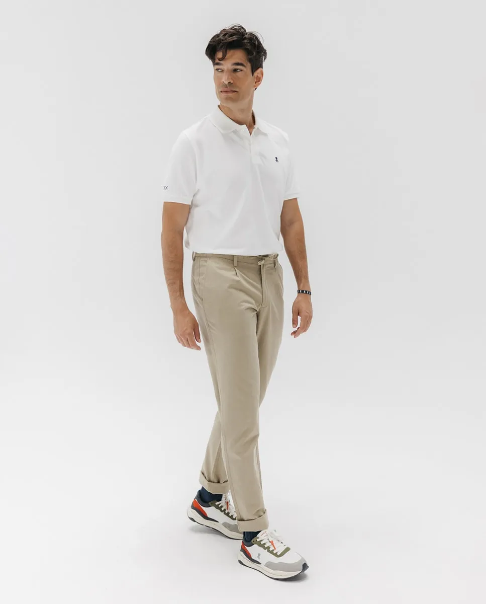 

Мужские брюки чинос с защипами и съемным шнурком El Pulpo, бежевый