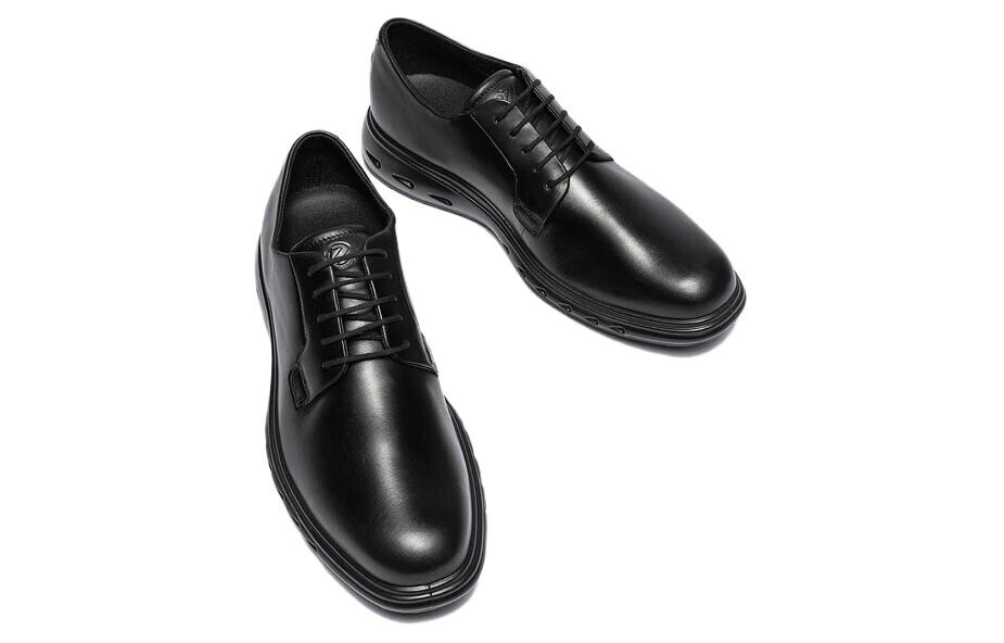 Мужские туфли Ecco Men's Casual Shoes Men Low-Top Black — фото 4