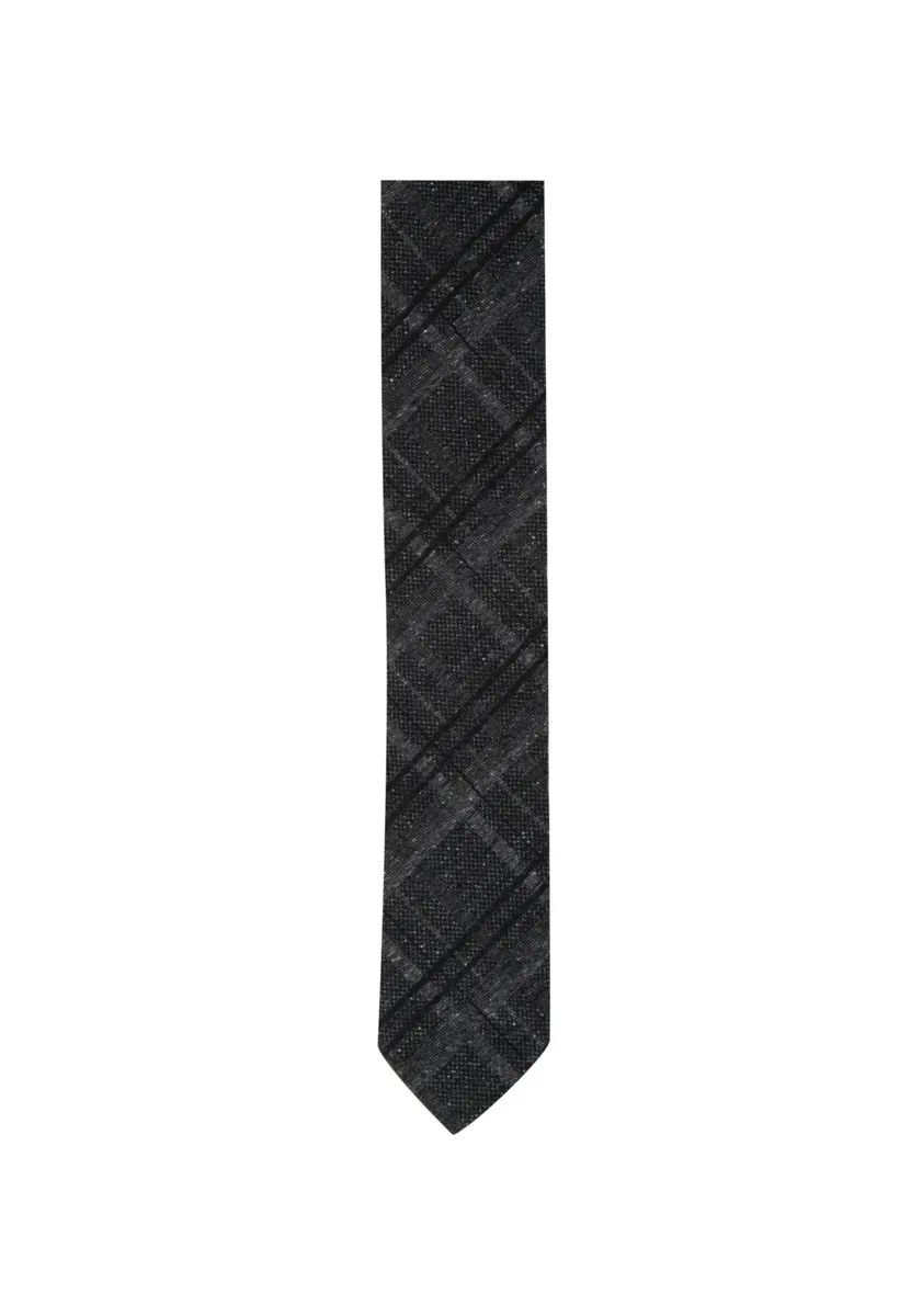 

Галстук Seidensticker "Slim", узкий (5 см) в клетку, черный