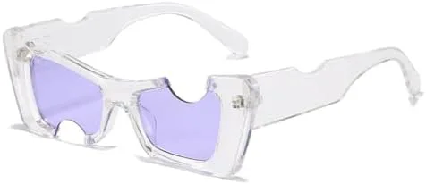 

Винтажные солнцезащитные очки 2027 года с маленьким вырезом для женщин, модные солнцезащитные очки в стиле хип-хоп для мужчин, панк-очки, белые очки MTZJH, D6