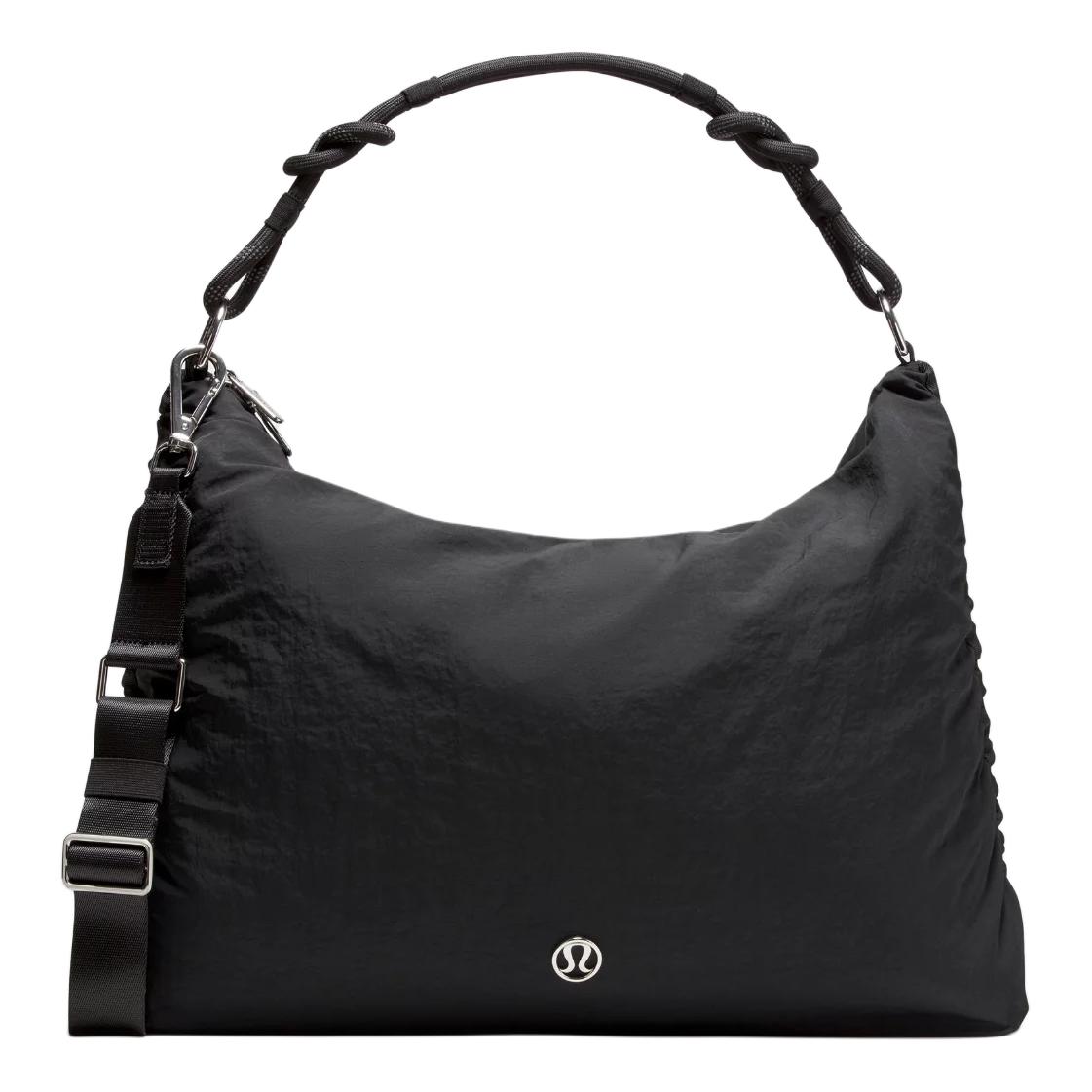 

Lululemon Сумка через плечо из нейлона унисекс большая черная, Black