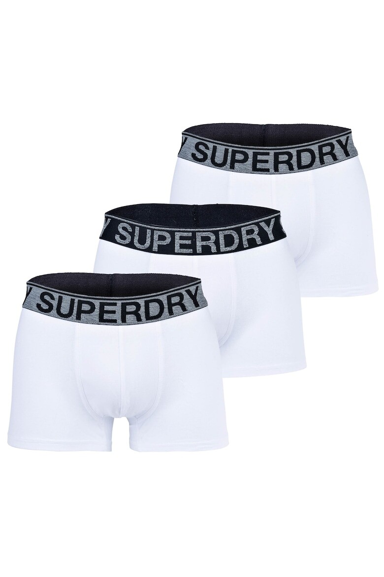 

Боксеры с логотипом, 3 пары Superdry, белый