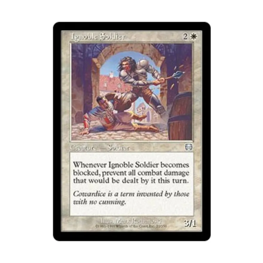 

CCG Неблагородный солдат (U), MTG - Mercadian Masques