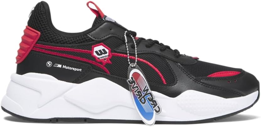 

Мужские кроссовки PUMA BMW M Motorsport Rs-X с логотипом, шнуровка, повседневные - черные