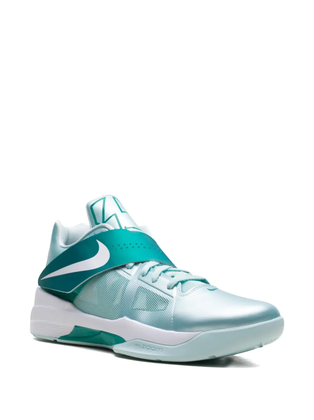 Кроссовки KD 4 Easter Mint Candy/White/New Green Nike, синий — фото 2