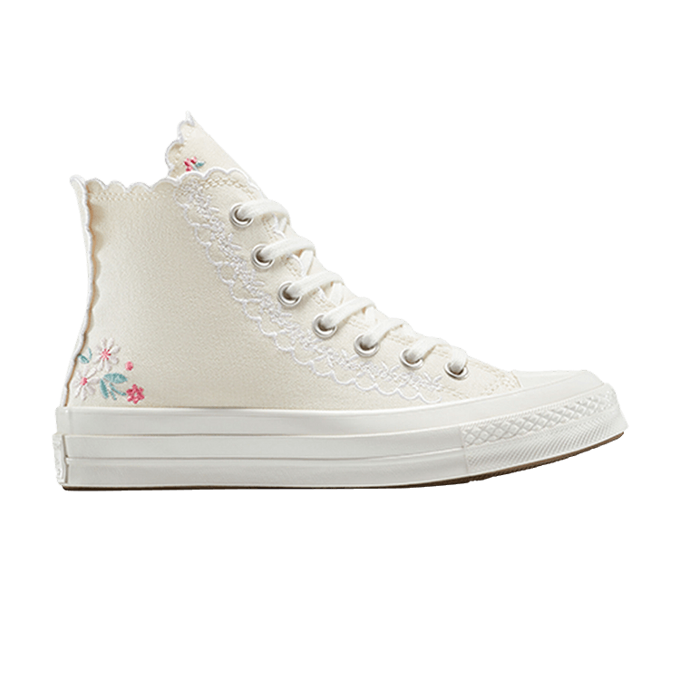 

Кроссовки Chuck 70 High 'Embroidered Flowers', кремовый