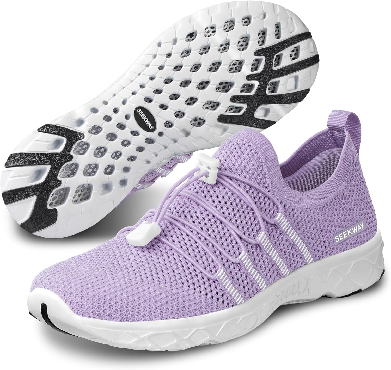 

Мужские и женские водные кроссовки, быстросохнущие акваобувь, босоножки для пляжа, серфинга, походов, бассейна и водных видов спорта Seekway, пурпурный