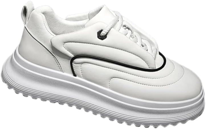 

Мужские легкие спортивные кроссовки HoaloX с шнуровкой- дышащие кеды для активного отдыха на улице и ежедневных прогулок, белый