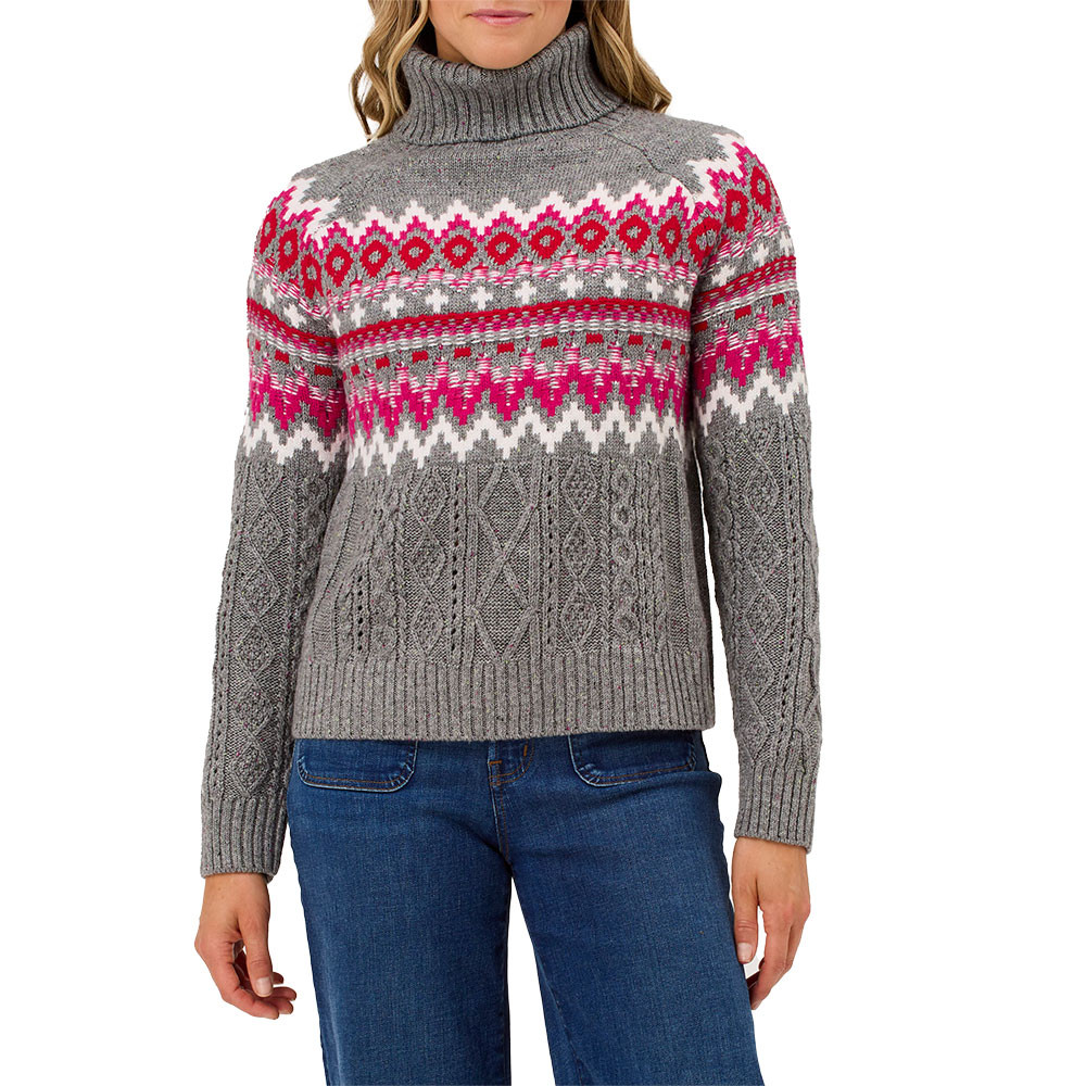 

Свитер с высоким воротником Krimson Klover Bluebird (женский), Medium Grey