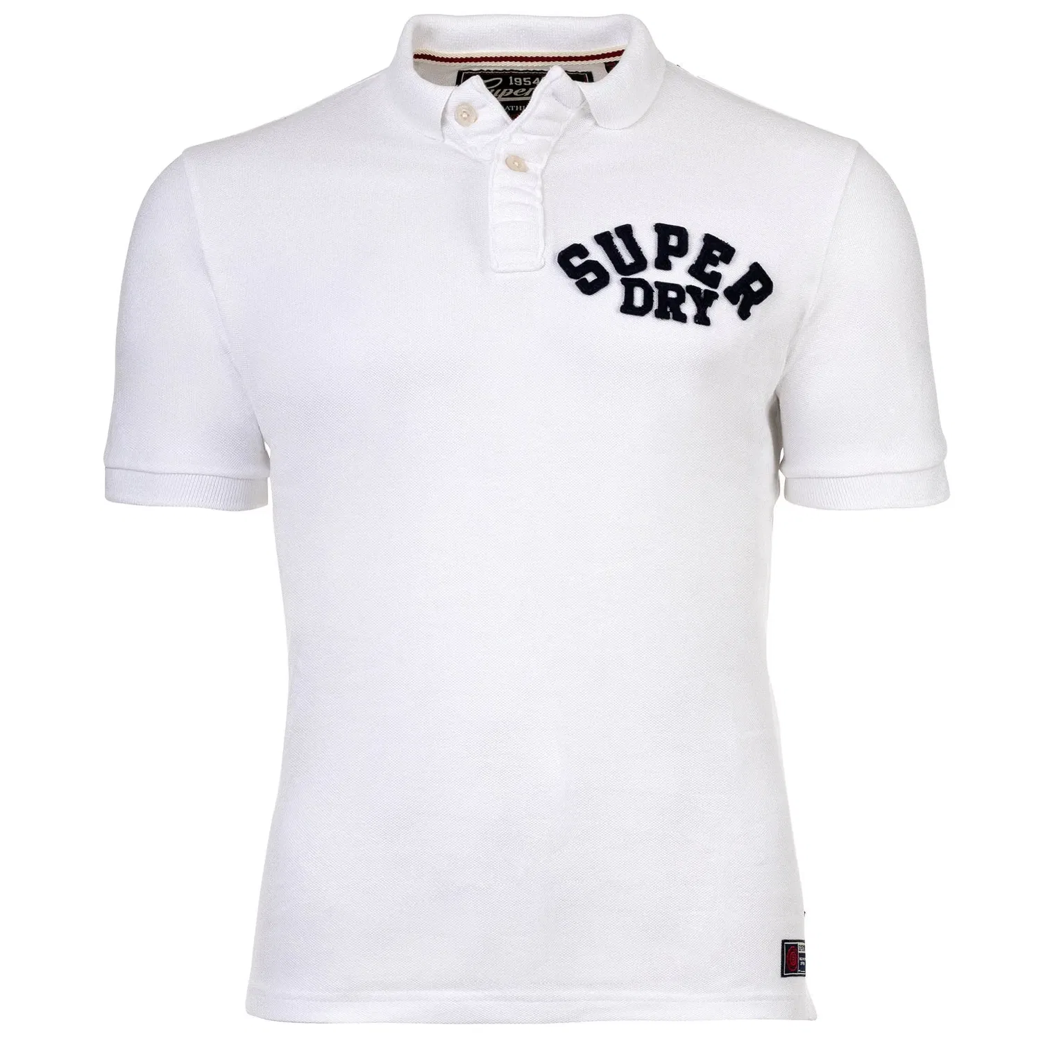 Поло из хлопка Superdry, белый