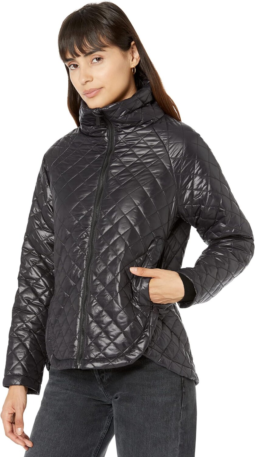 

Куртка Sam Edelman Hooded Quilted Mid Length, черный