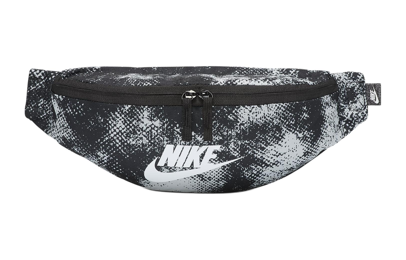 

Nike Полиэстеровый поясной рюкзак унисекс белый и черный и бежевый, White & Black & Summit White