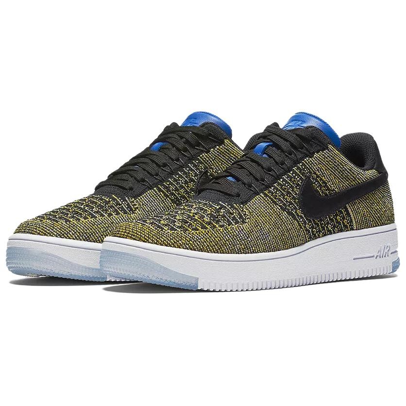 

Кроссовки Air Force I 1 Flyknit Low Warriors Women's Nike, цвет Black/Black-Blue Royal Game