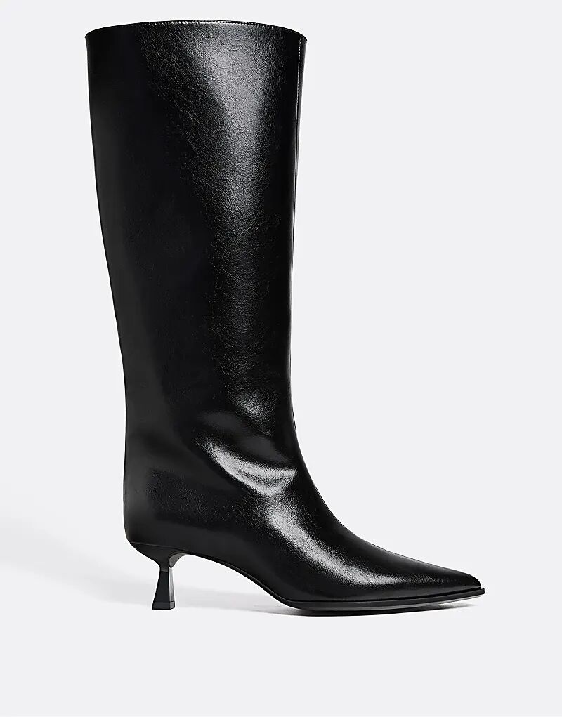Ботильоны Stradivarius Kitten Heels черного цвета