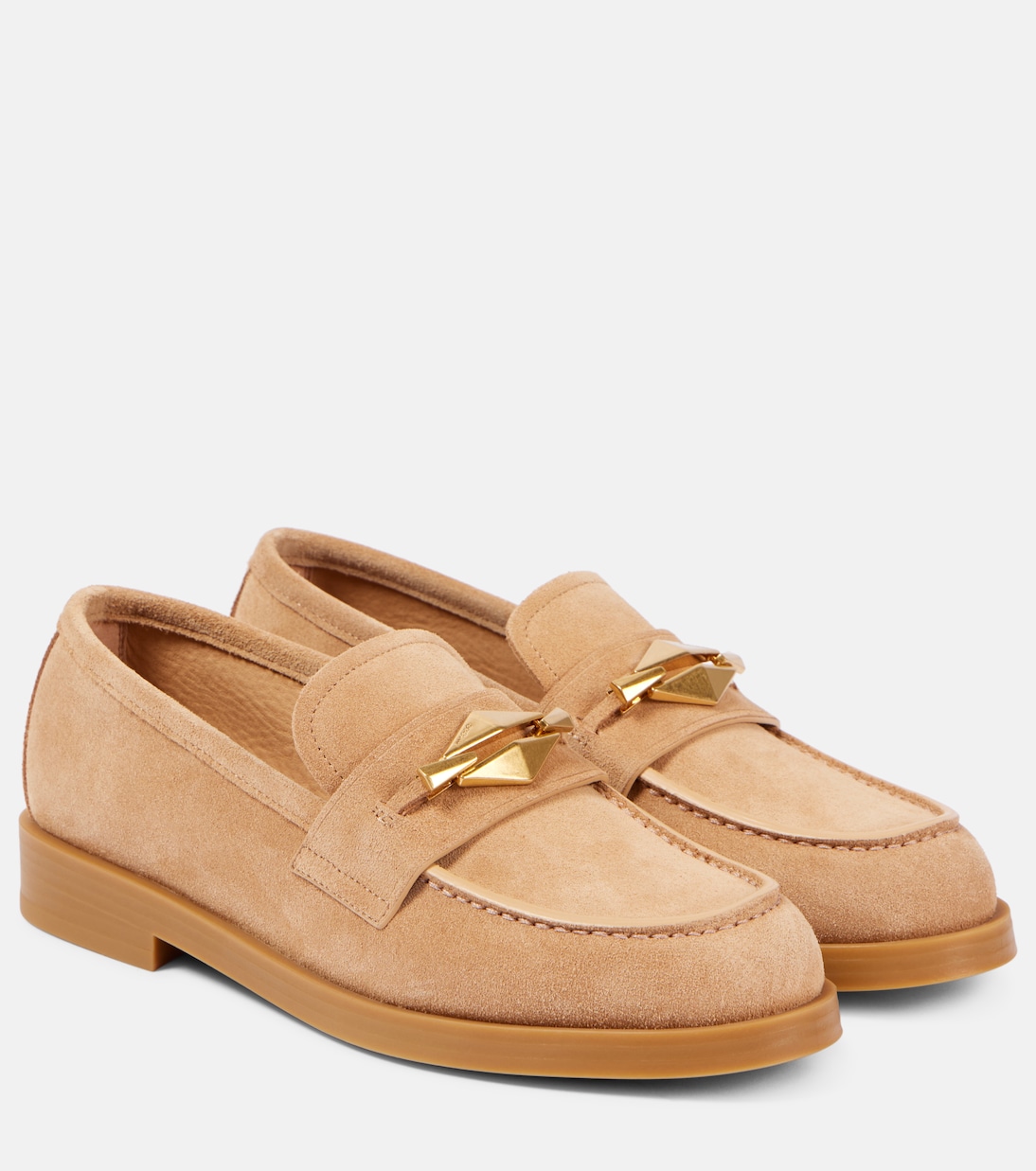 Замшевые мокасины Maddie Diamond Jimmy Choo, Biscuit