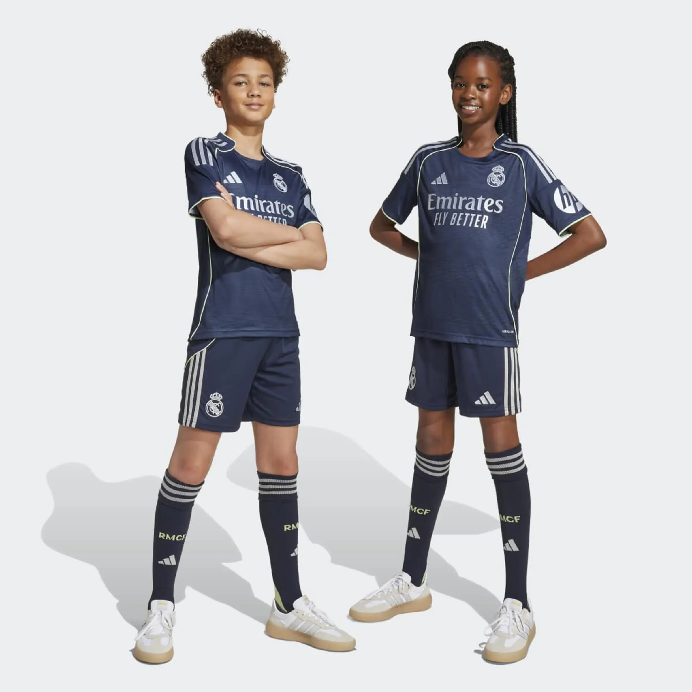 

Детский комплект 2-й формы Real Madrid CF 2025-2026 adidas, синий