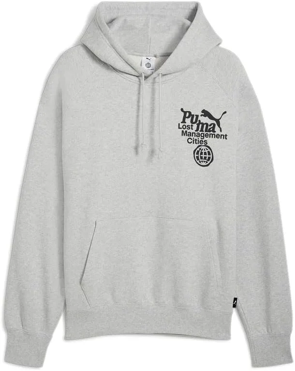 

PUMA Lost Management Cities X худи мужское повседневное — Grey