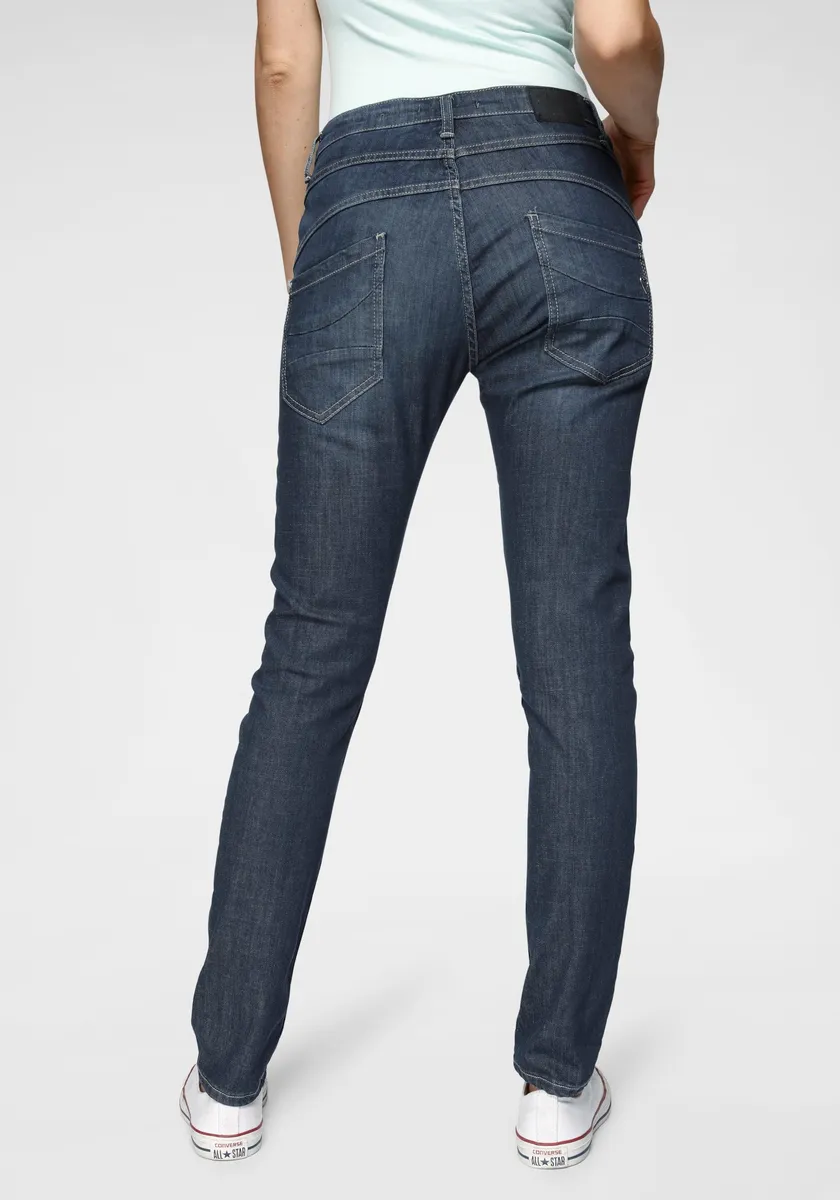

Джинсы-бойфренды Please Jeans "P78A", оригинального кроя, джинсовый