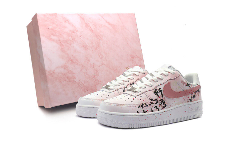 

Кроссовки Nike Air Force 1 Skateboard Shoes Women's Low-Top Pink White