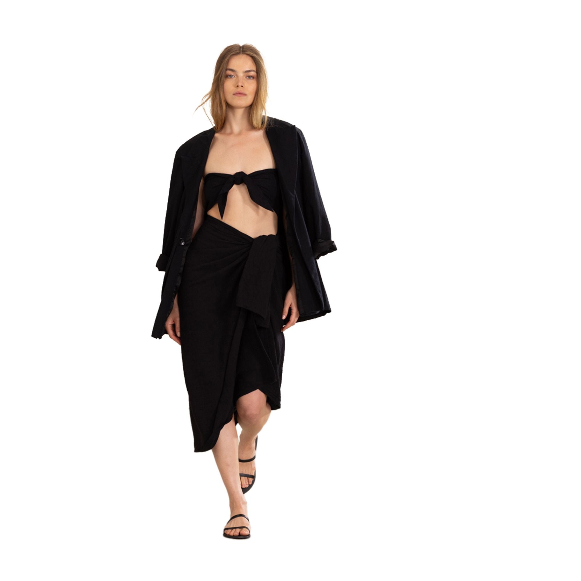 

Куртка-пончо для пляжа Парео Gottex Beach Life, черный