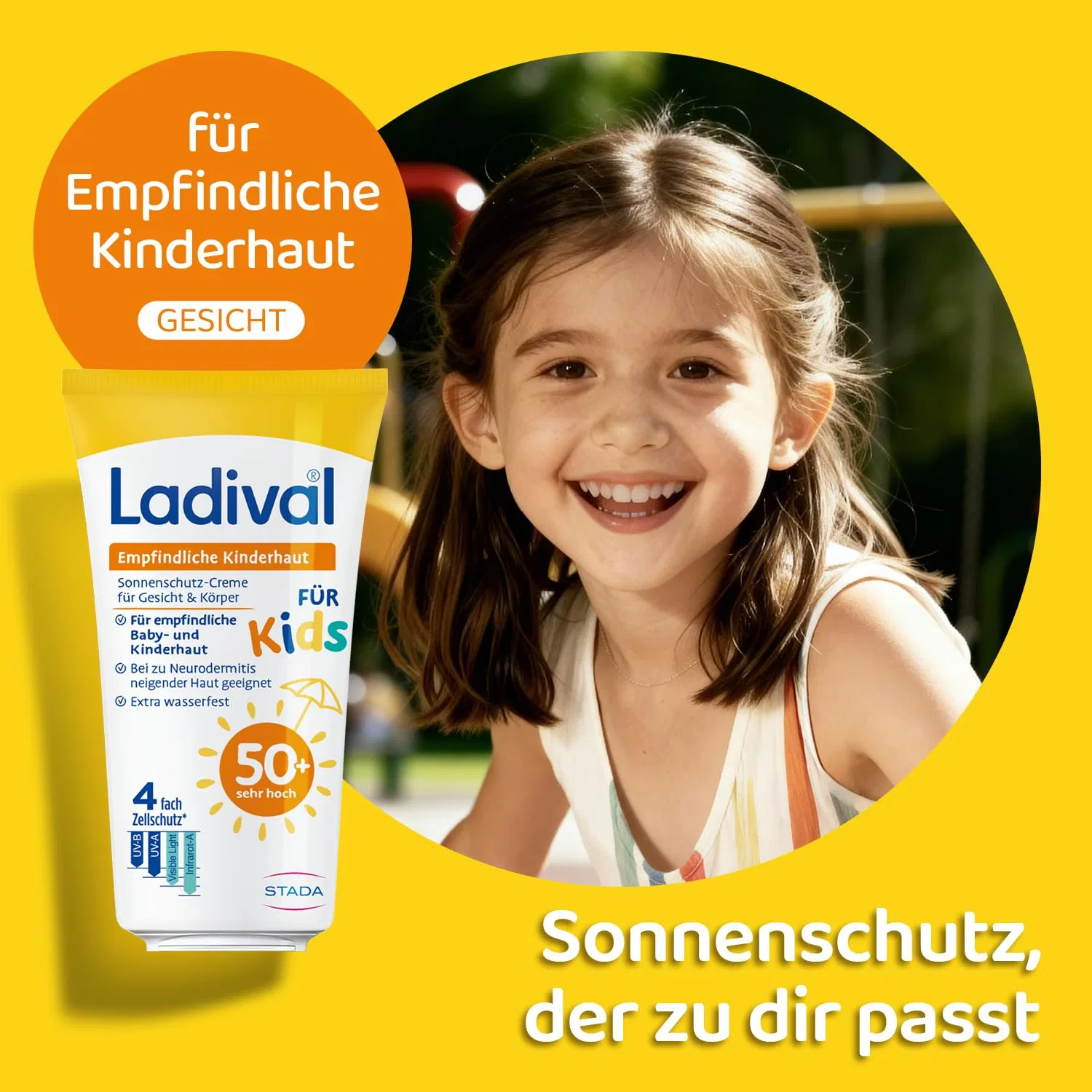 Детский солнцезащитный крем для лица и тела SPF 50+ от Ladival Ladival — фото 3