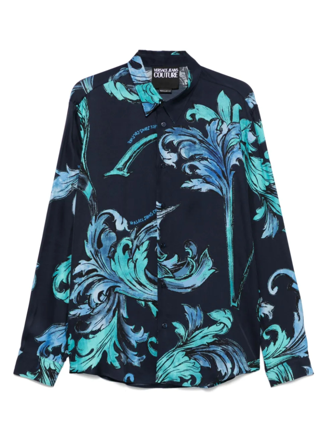 

Рубашка Barocco Outline Versace Jeans Couture, синий