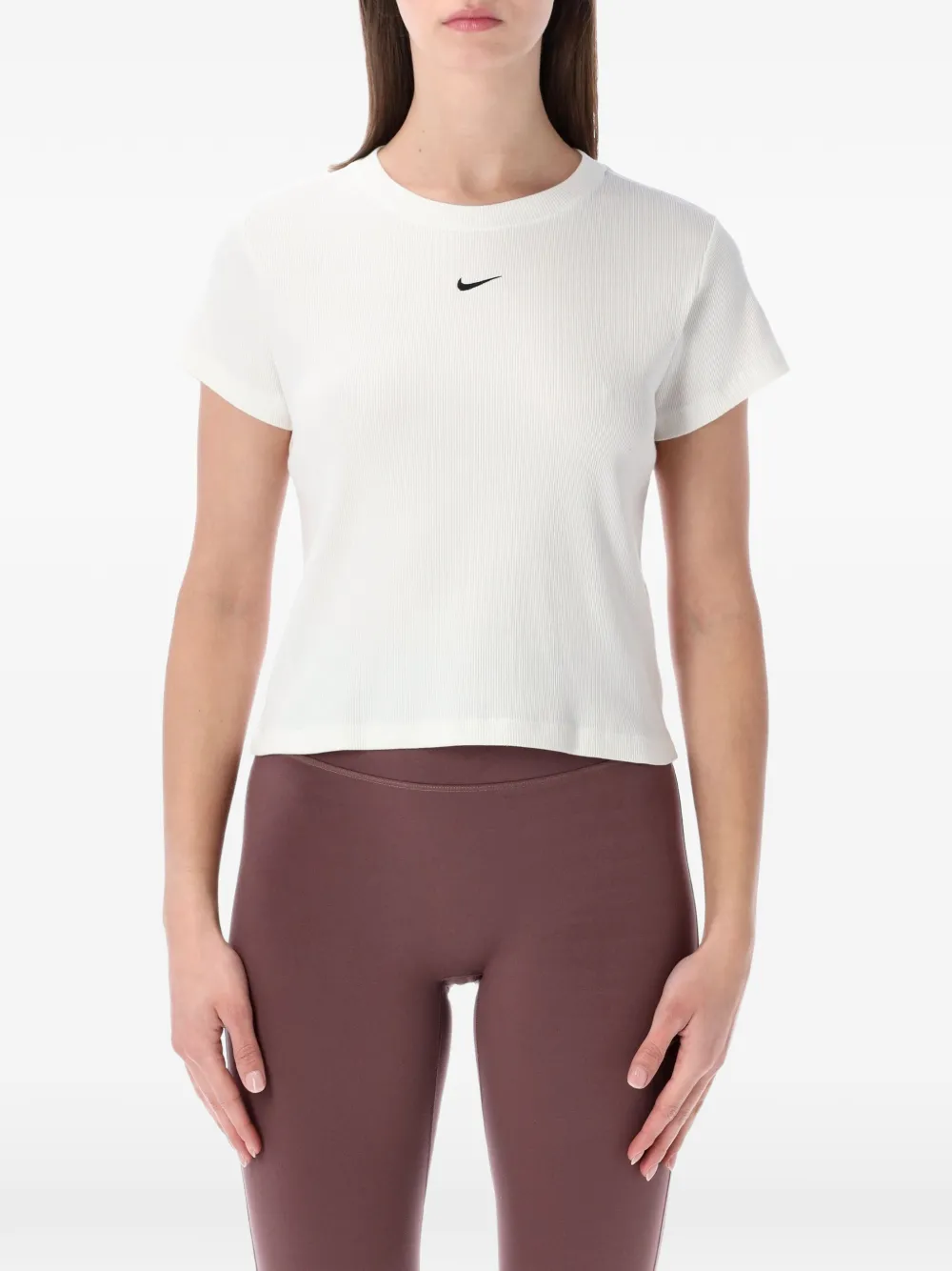 

Рифленая футболка с короткими рукавами Nike, белый