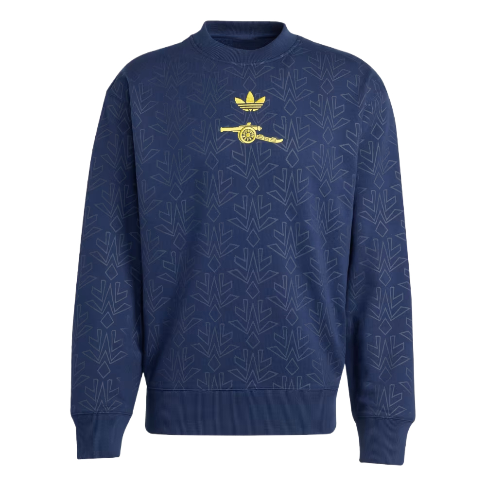 

Футболка Adidas Originals Arsenal FC Lfstlr Crew цвета «полуночный индиго», Фиолетовый, Футболка Adidas Originals Arsenal FC Lfstlr Crew цвета «полуночный индиго»