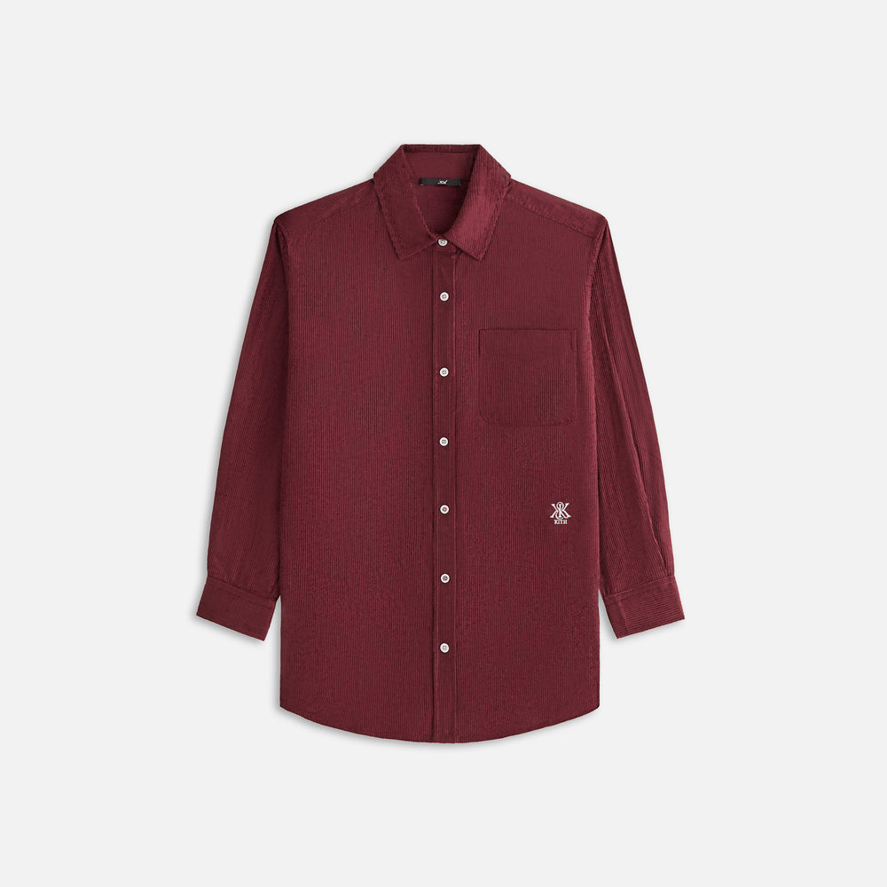 

Рубашка Kith Women Ora II Cord Shirt, цвет Magma